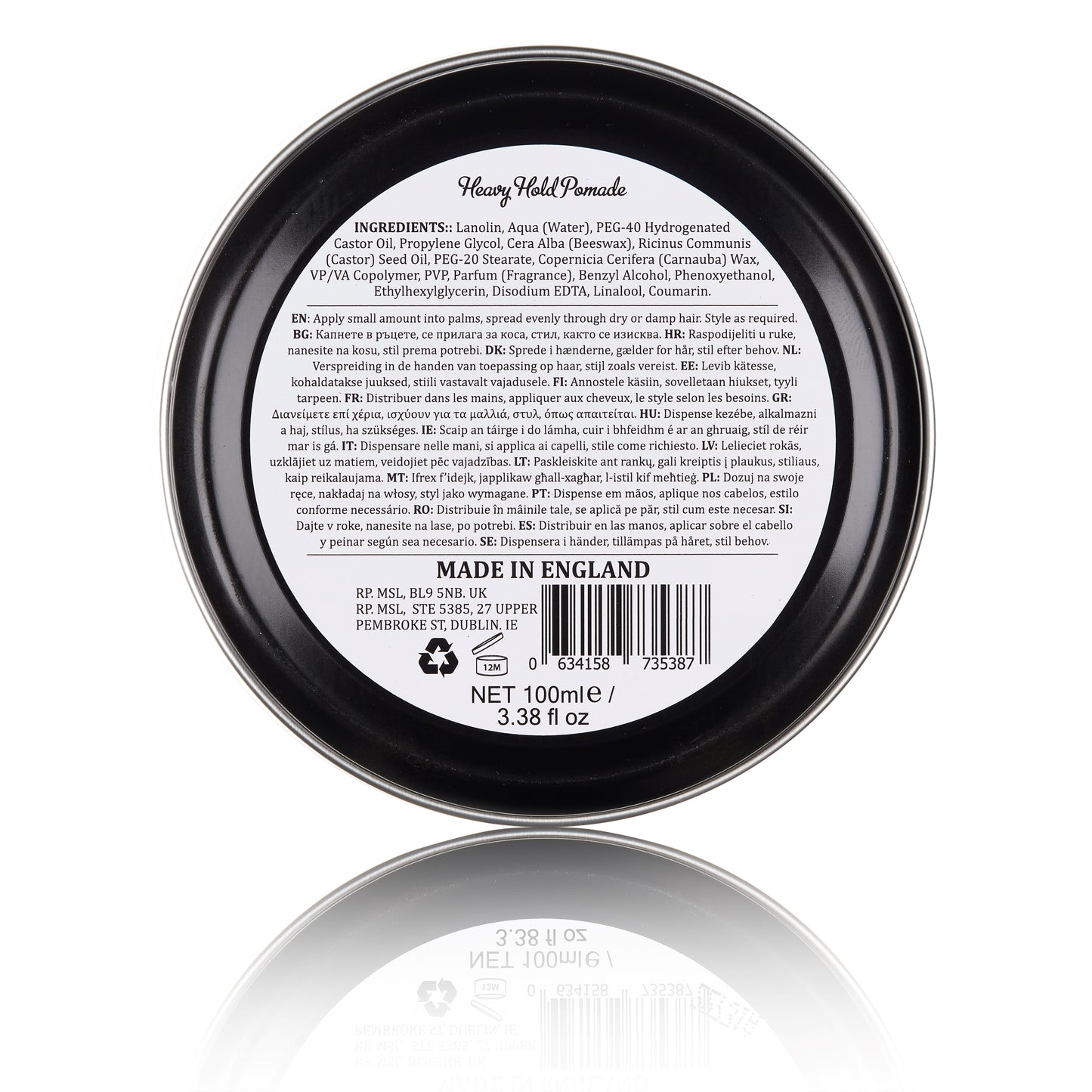 Dapper Dan Heavy Hold Pomade 100ml