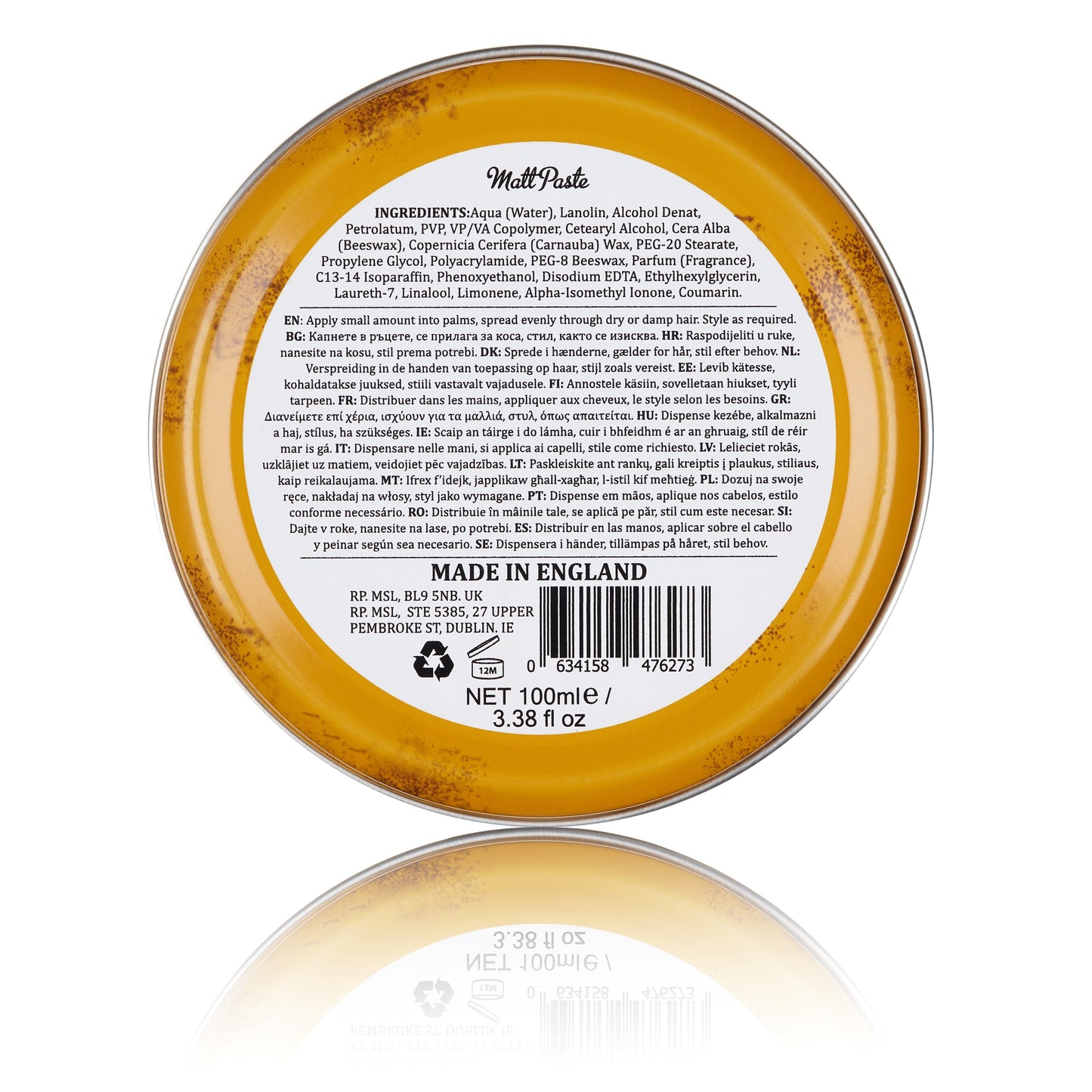 Dapper Dan Matt Paste 100ml