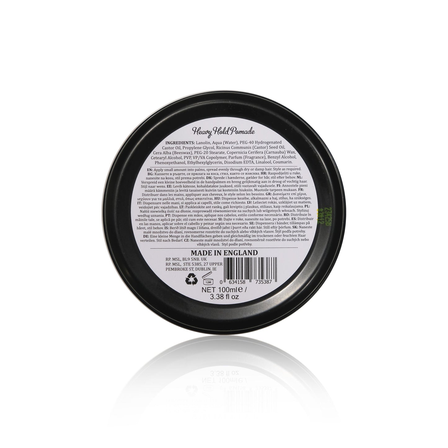 Heavy Hold Pomade 100ml (Vinnuvara)